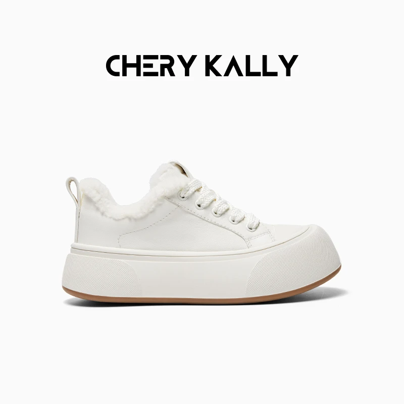 cherykally厚底休闲鞋女鞋秋冬轻奢鞋子芒果鞋女士流行款鞋子