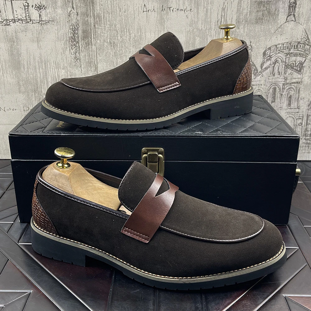 懒人鞋男2025新款复古豆豆鞋英伦风男士低帮一脚蹬青年百搭商务鞋