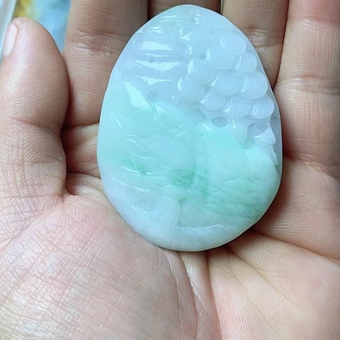 翡翠颈饰未镶嵌天然缅甸翡翠a货