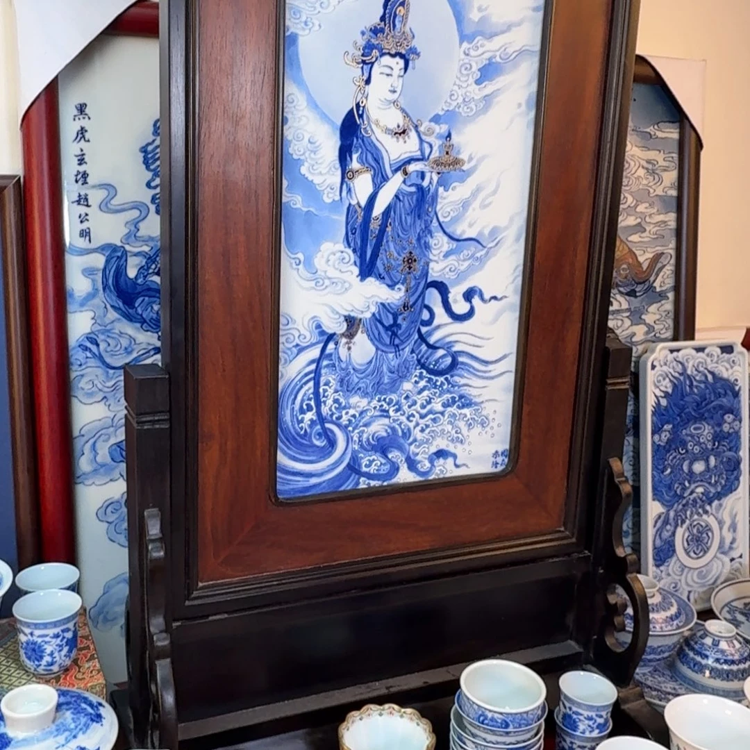大***王杯子陶景德镇全手工手绘陶瓷