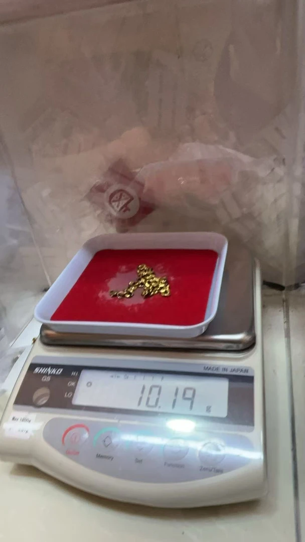 水贝千玺珠宝 古巴足金999项链黄金复古电黑工艺5D黑金