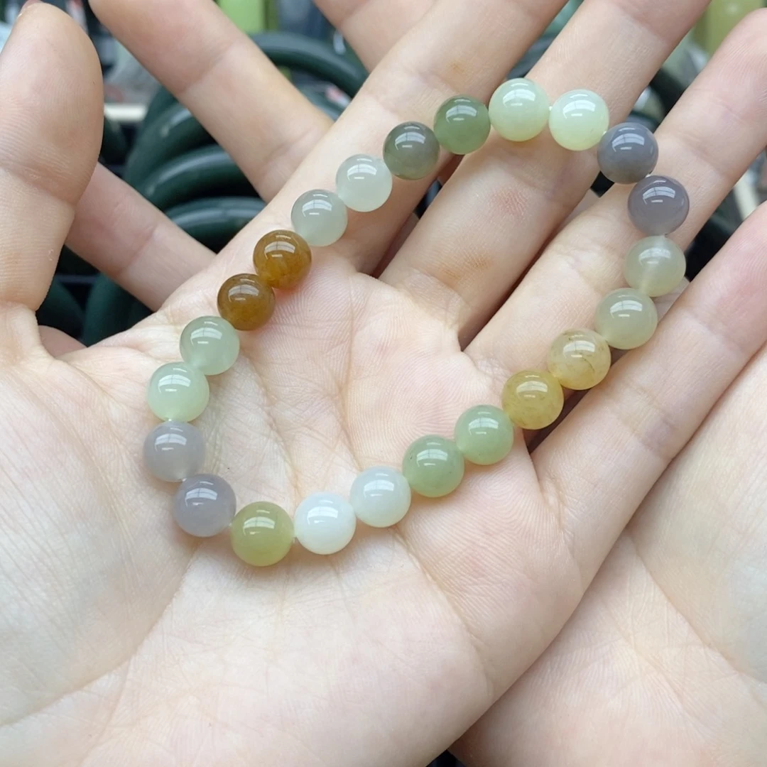 未镶嵌和田玉手串吃****哭卡8