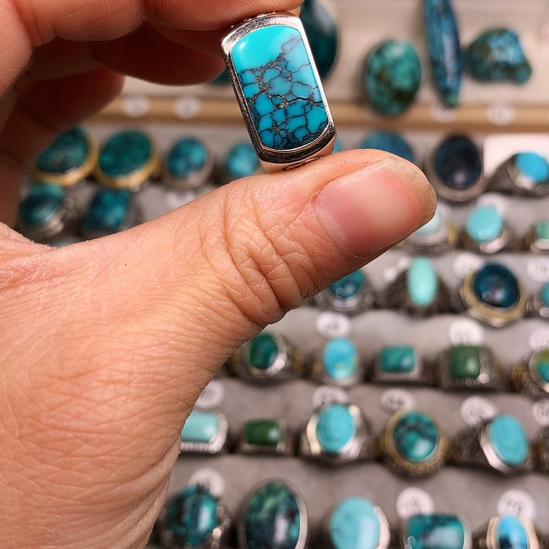 绿松石挂件银S925镶嵌?****?