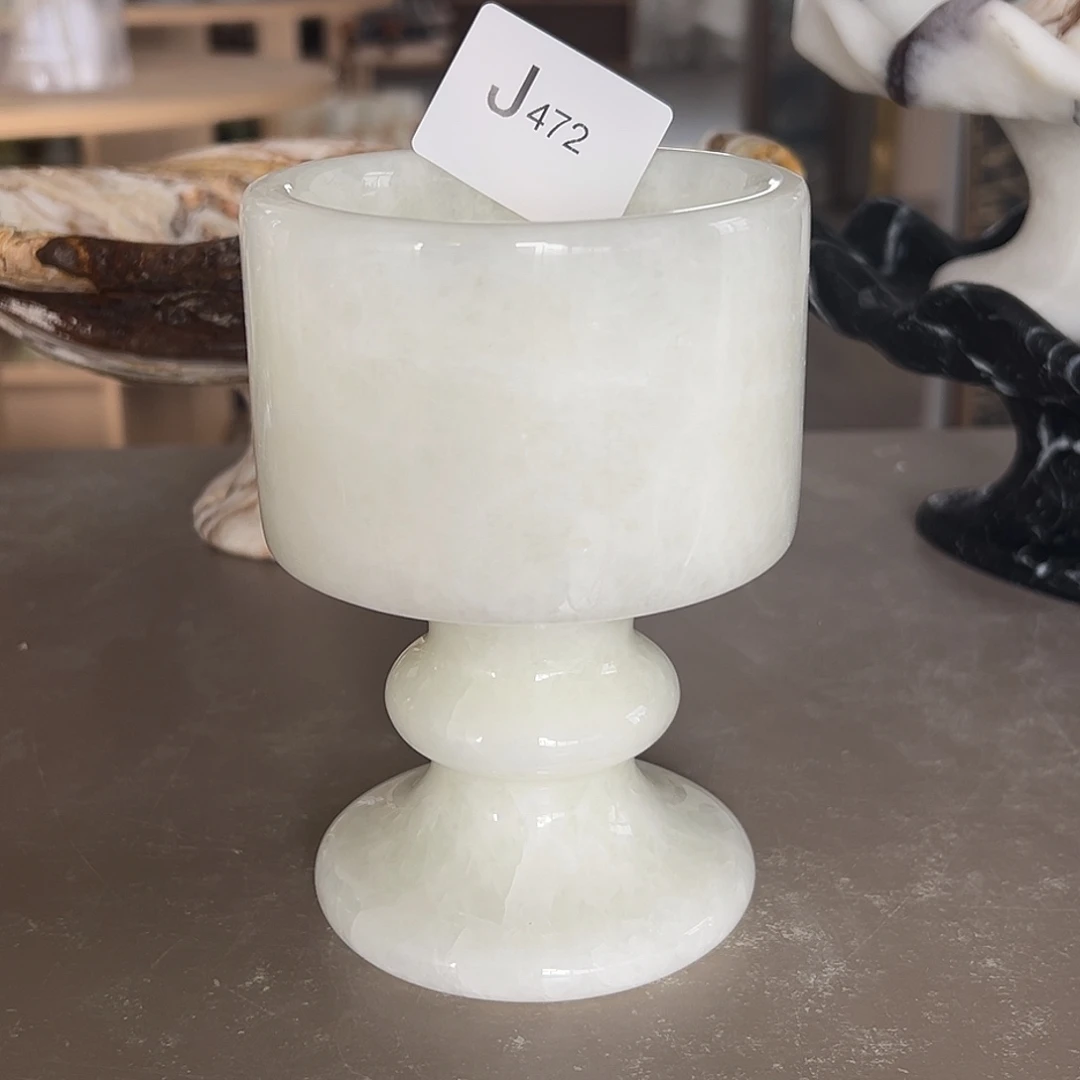 石材J472白水晶杯杯