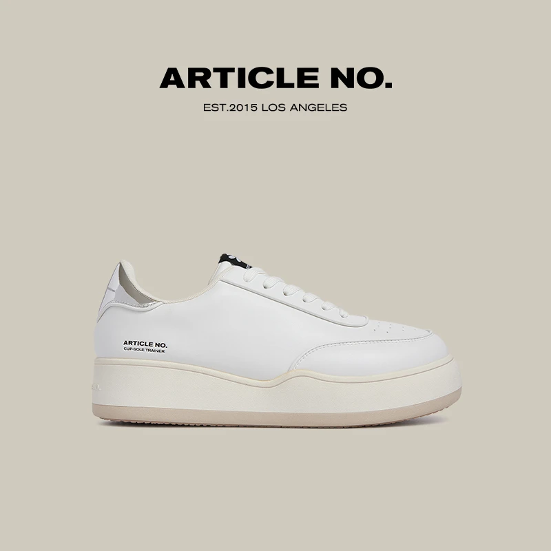 ARTICLENO.051X板鞋增高厚底小白鞋男女同款复古板鞋高级感小白鞋