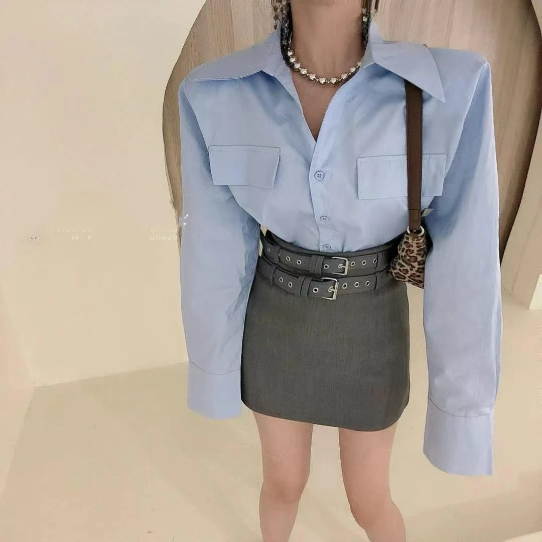 ぷ婷子. ⁷July  【绯闻女孩】垫肩性感衬衣