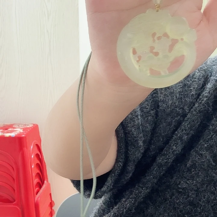 蛇纹石玉合金颈饰