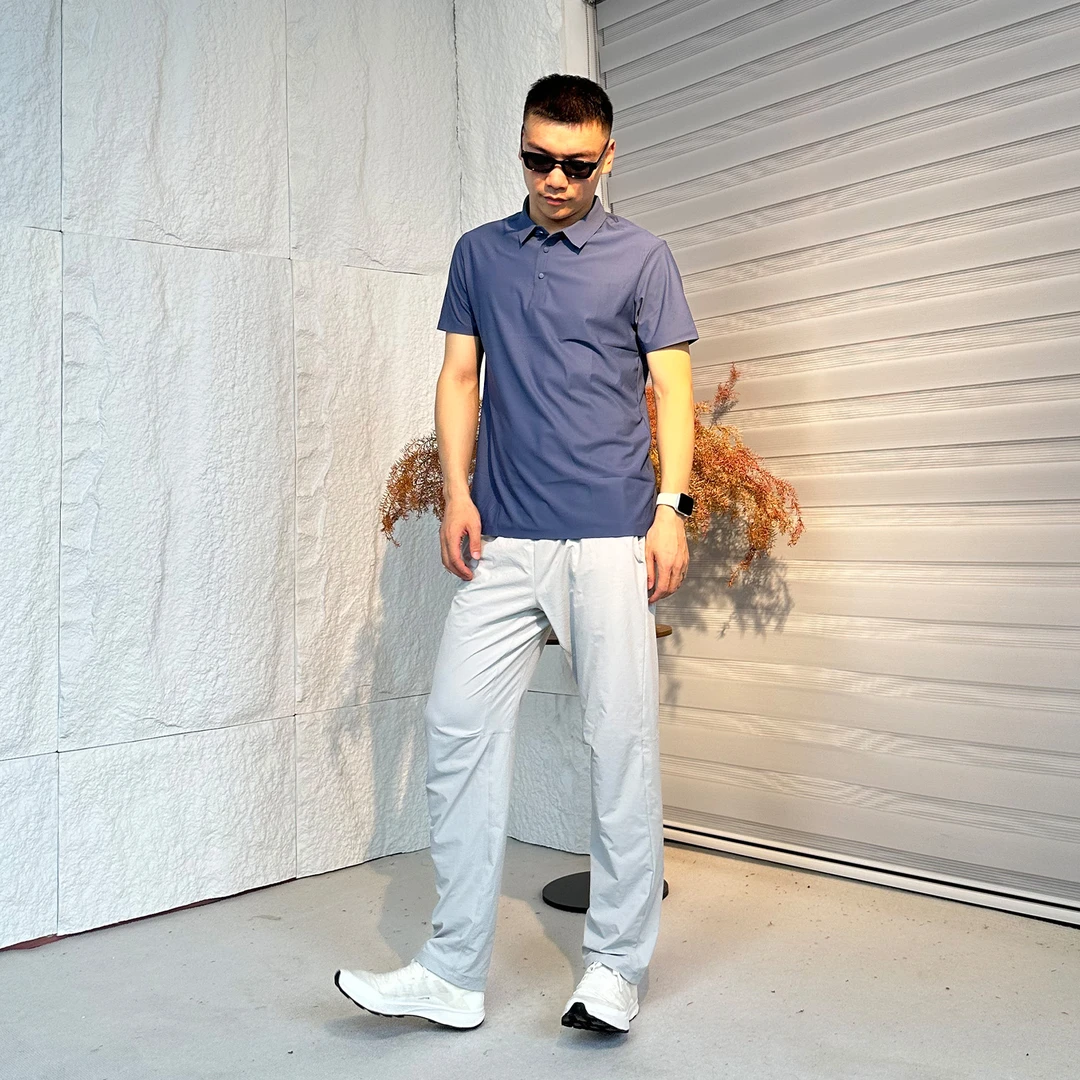 【达人陈小家专属】修身型夏季商务免烫半袖Polo衫几何男DQC-1199SS