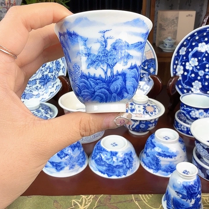 杯子景德镇陶瓷手工手绘