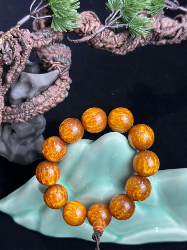 ZY云仓  0484金丝海柳单圈手串