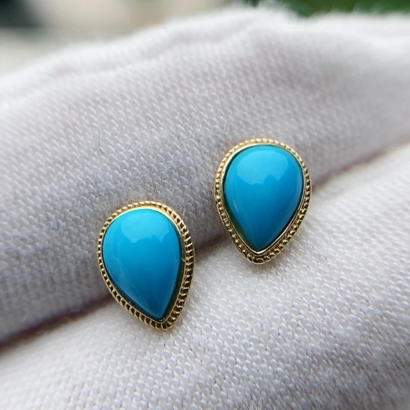 【闪购商品】绿松石配饰18K金镶嵌