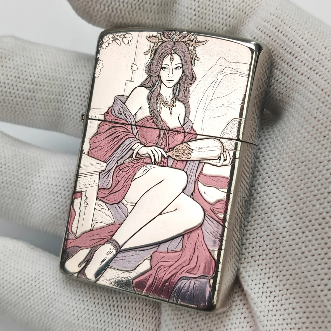 【貂蝉】3D浮雕真空电镀 DIY打火机 创意打火机 ZK016