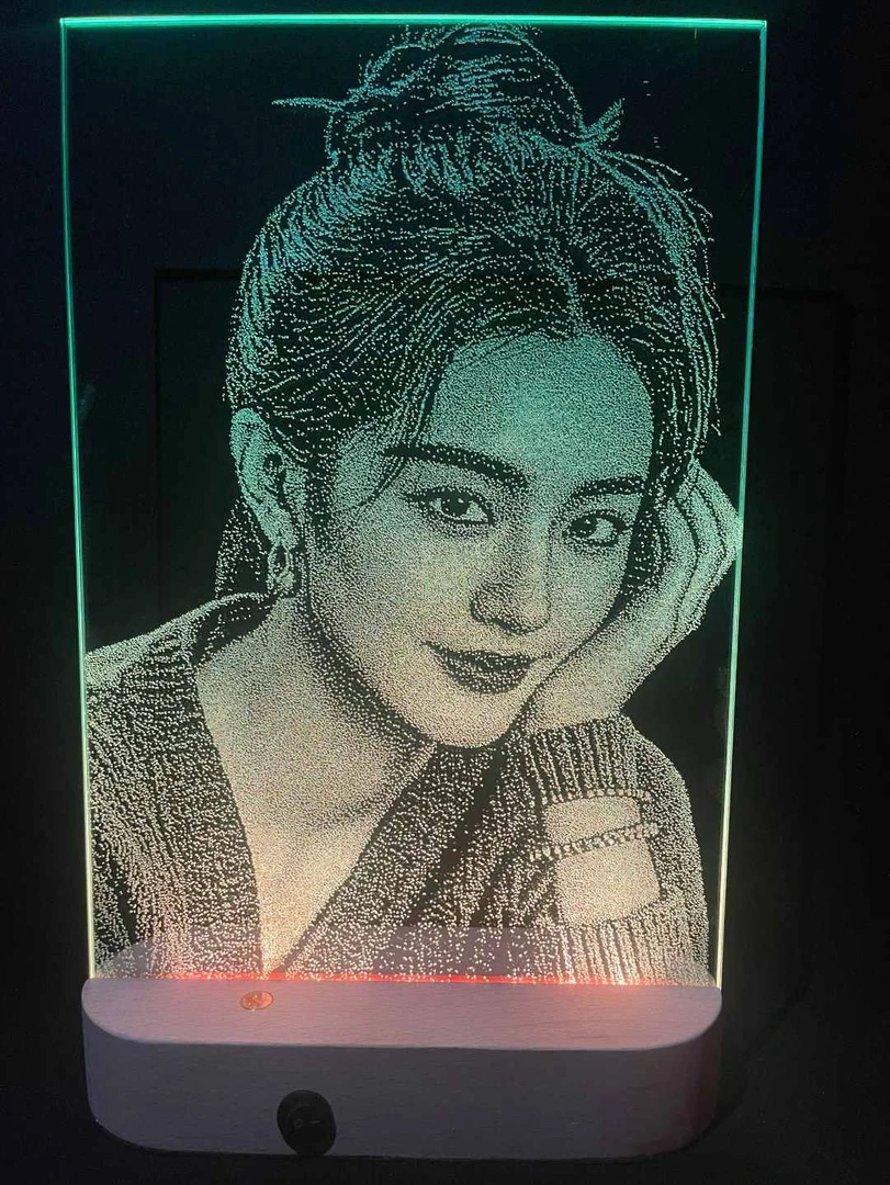 【升级蓝牙音乐款】手工私人订制照片琉璃画生日礼物送女生