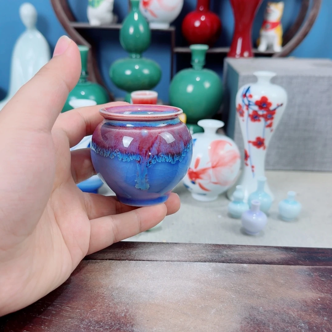 陶瓷手工小花器摆件