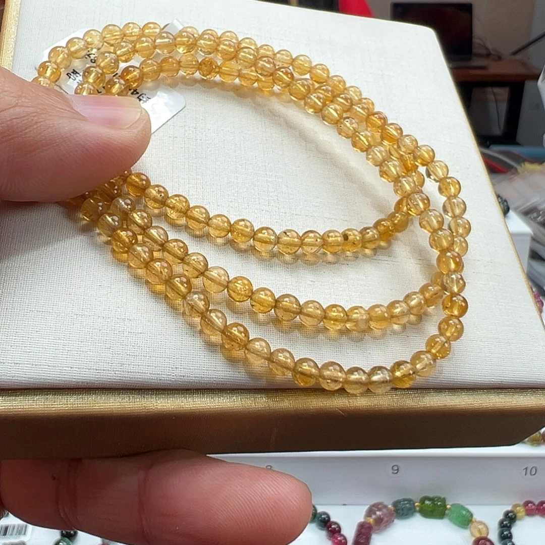 碧玺未镶嵌手串4mmmmmmmmm