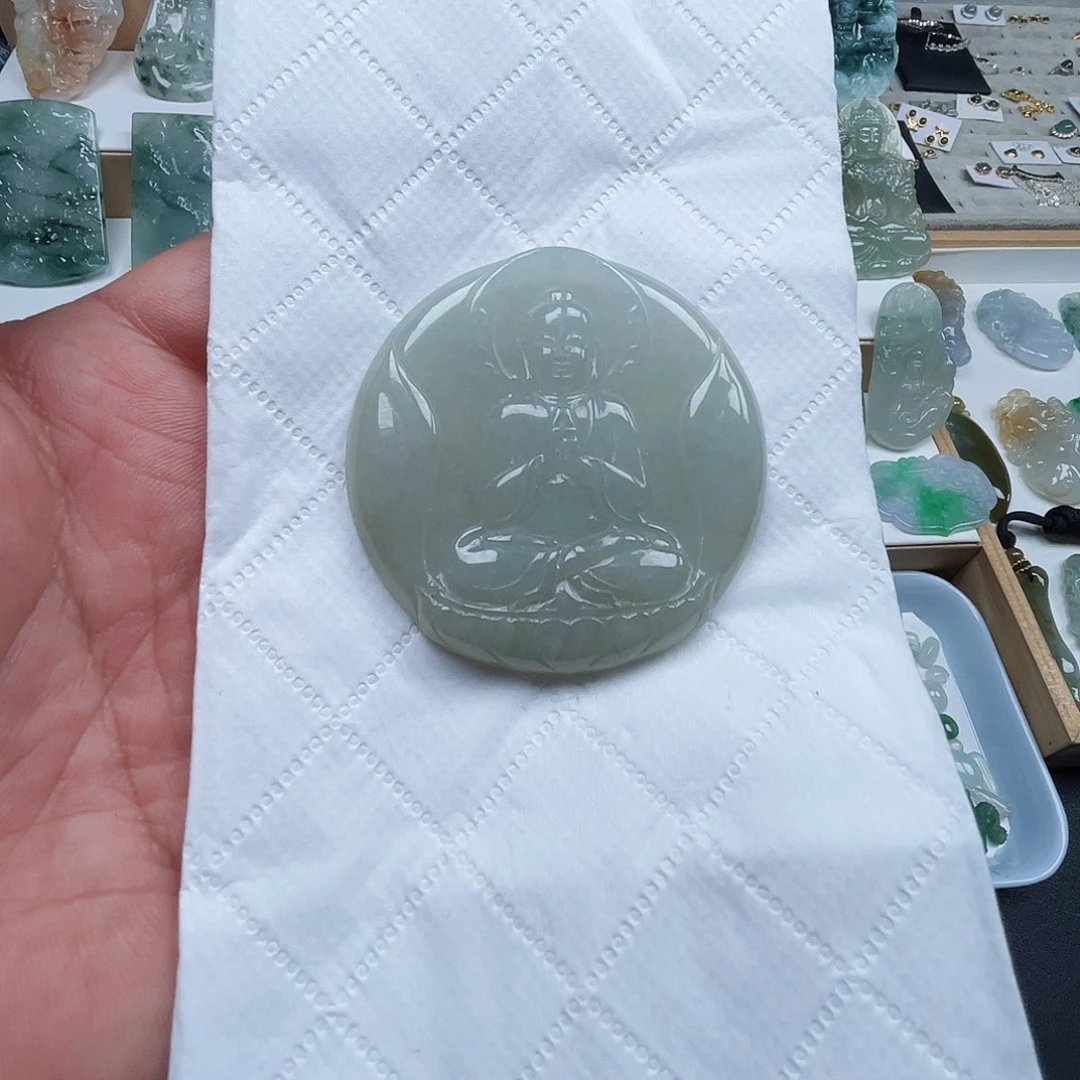 翡翠未镶嵌吊坠(不含链)