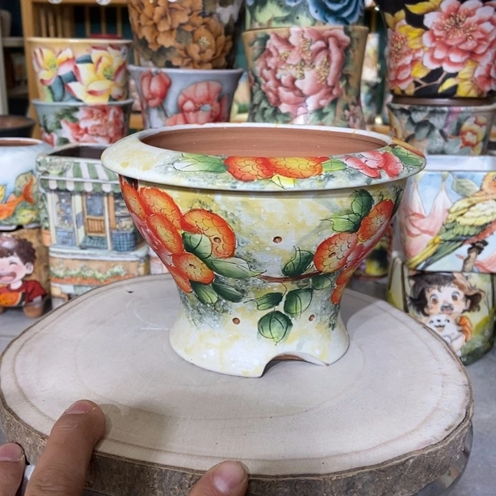 红陶景德镇艺术手绘作品