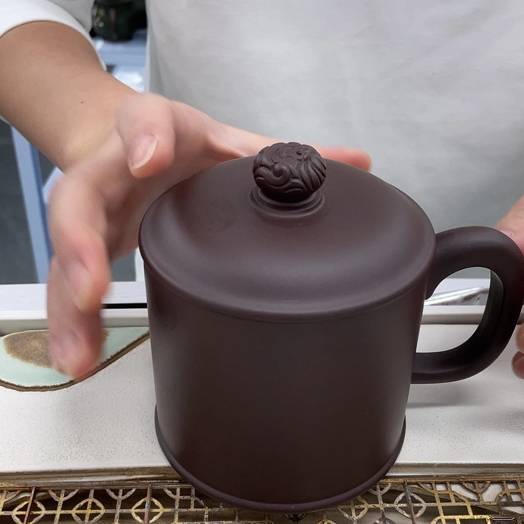 紫砂茶杯紫砂盖杯500