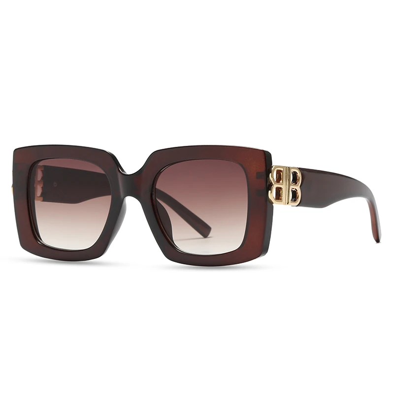 时尚潮流大方框太阳镜遮颧骨素颜神器坐飞机必备墨镜