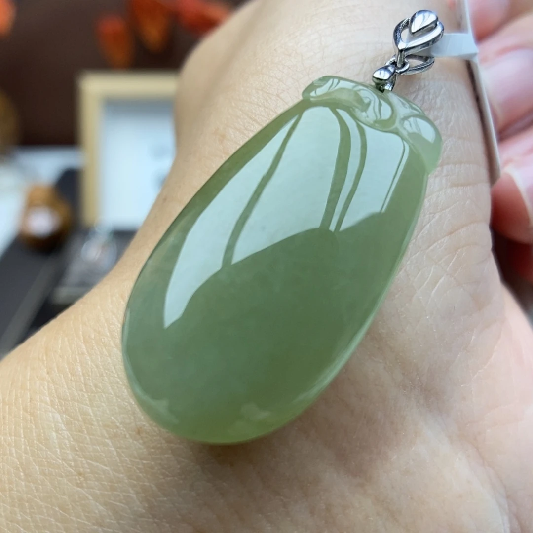 【闪购商品】颈饰银S925镶嵌翡翠17