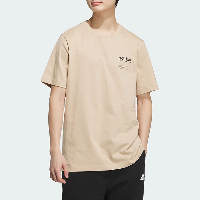 Adidas/阿迪达斯~新款男女款简约透气休闲运动短袖JI9077