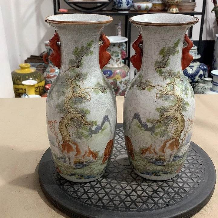 陶摆件博古架陶瓷摆件