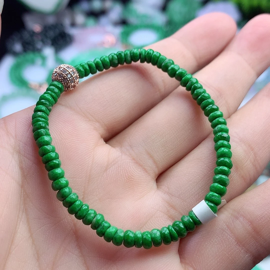 未镶嵌手链翡翠手串