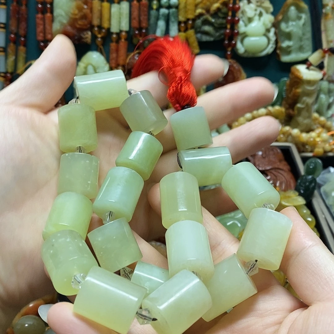 蛇纹石玉未镶嵌手链