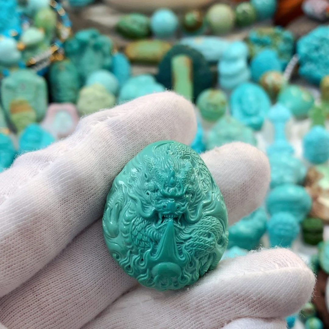 未镶嵌绿松石珠宝半成品