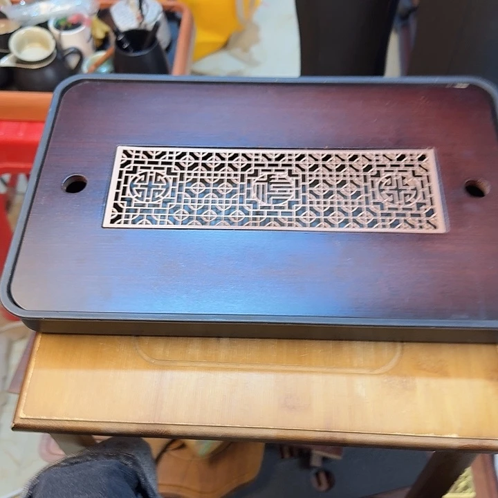 37*24竹带铜合金茶盘茶盘茶盘