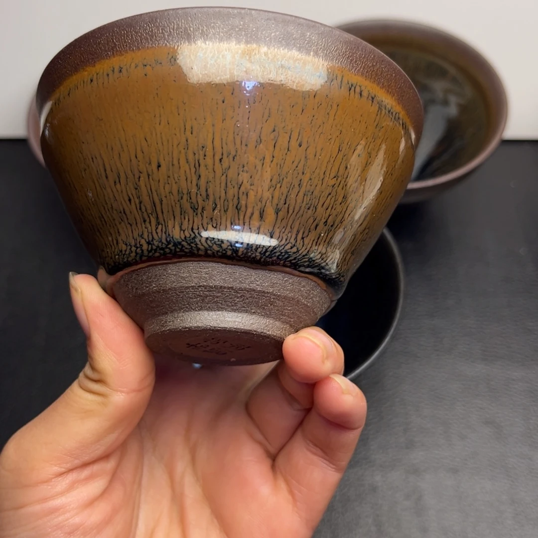 独***善手柄款水晶玻璃茶盏1111111