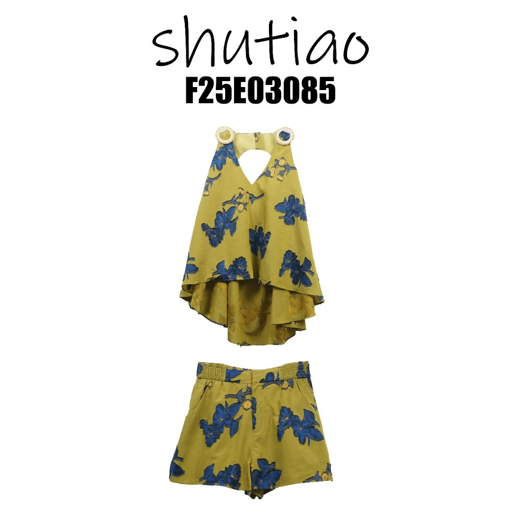 【SHUTIAO】2025夏季：新款小众设计款套装F25E03085