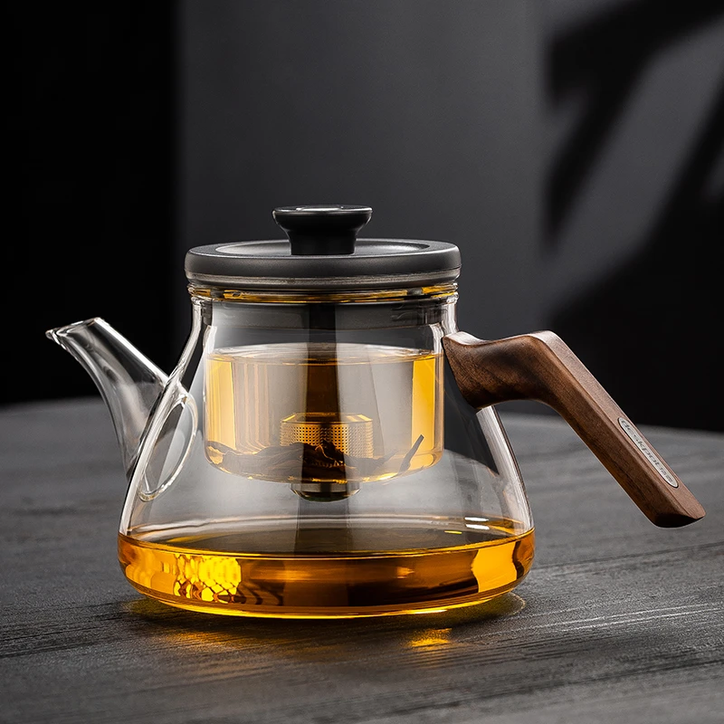大容量磁吸飘逸杯 茶渣过滤耐高温玻璃泡茶壶 办公室家用高档茶具