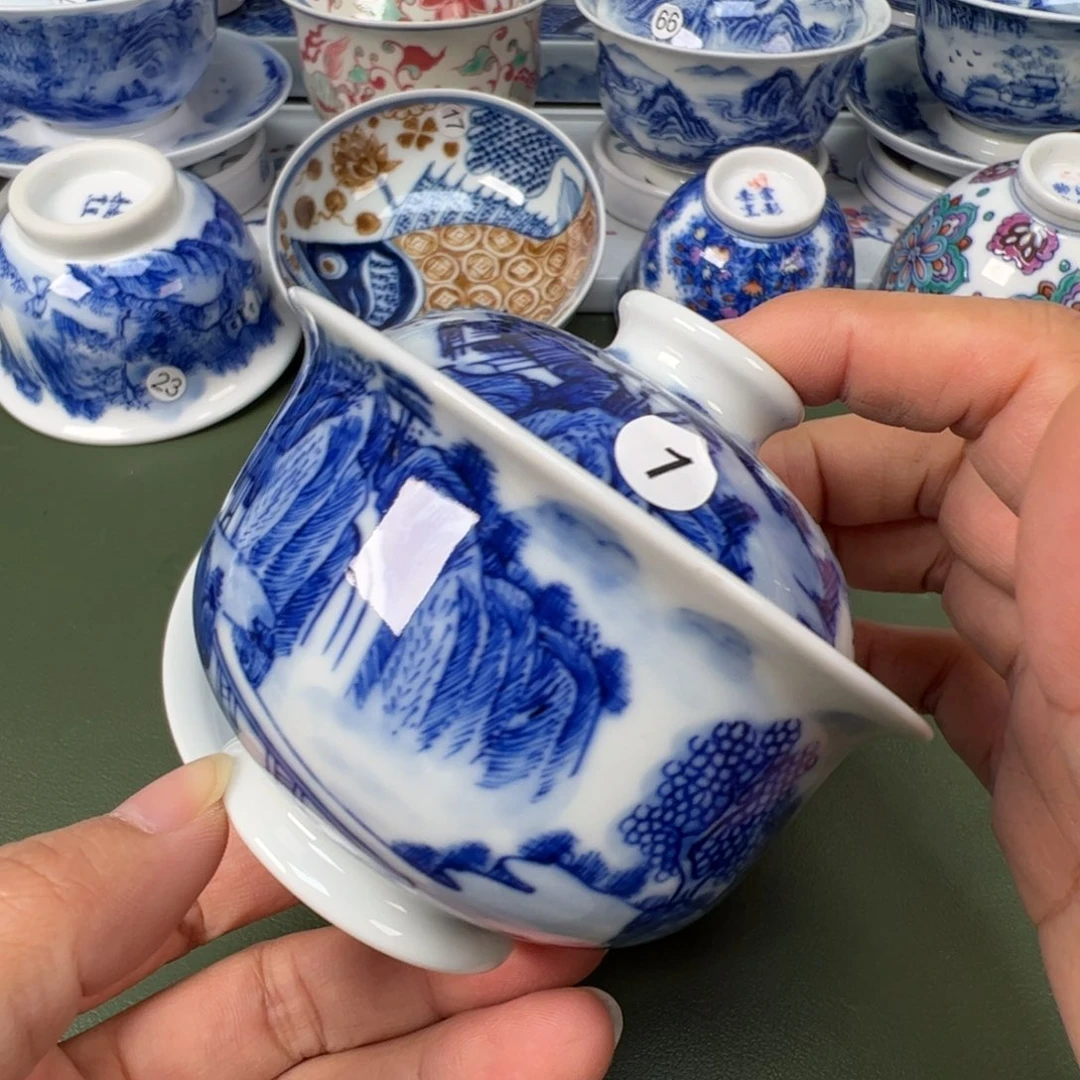 陶瓷景德镇纯手工纯手绘茶具木木1