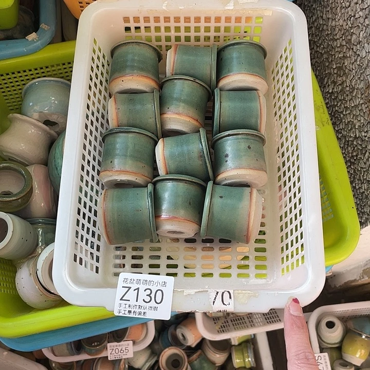 紫砂花盆130微瑕品口径3到4左右