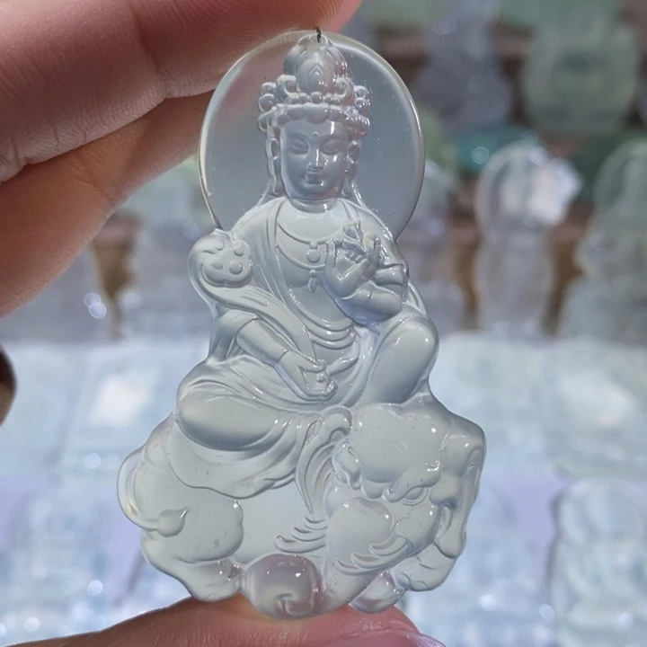 岫玉未镶嵌吊坠吊坠