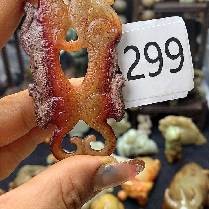 和田玉未镶嵌车挂