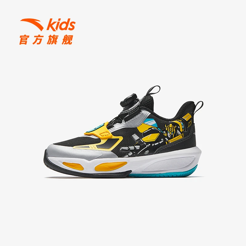 安踏儿童男小童篮球鞋2025夏新款透气舒适防滑耐磨儿童青狂运动鞋