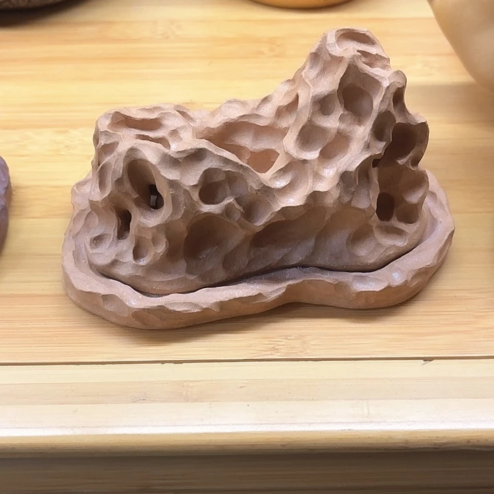 紫砂茶杯强***^紫砂全手工太湖石香炉茶宠