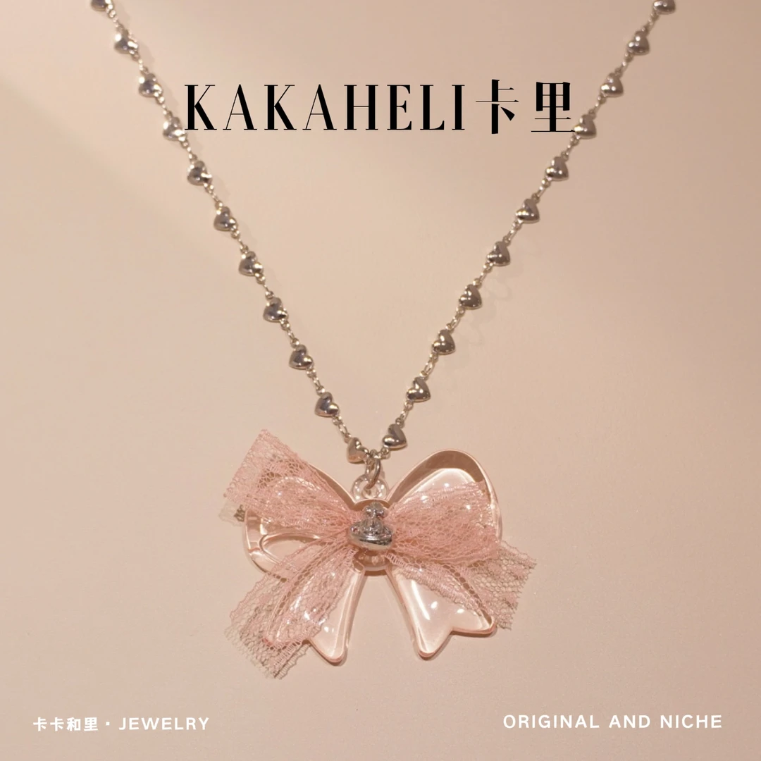 钛钢项链 芭比粉公主专属项链 A496