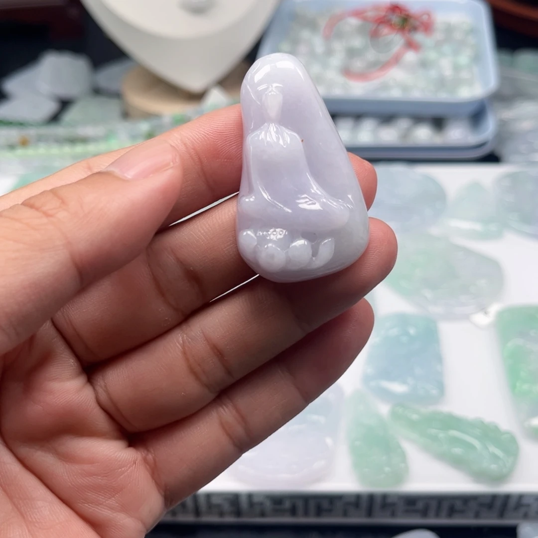 翡翠未镶嵌颈饰天然翡翠A货
