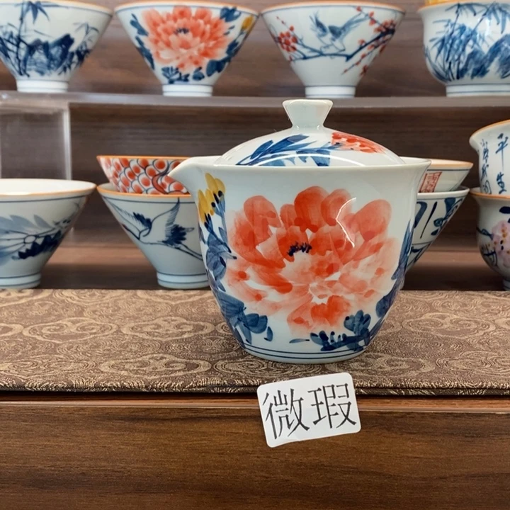 釉下老陶泥手工绘制