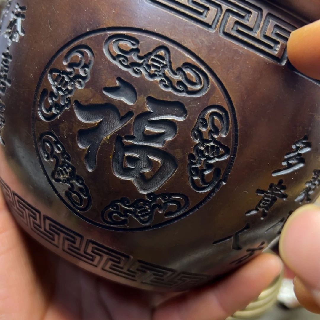 铜摆件欢迎欢迎你