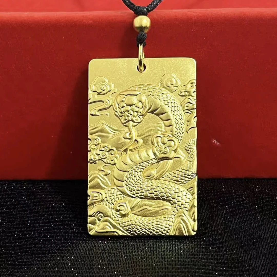 合金吊坠 合金吊坠 蛇年吊坠实心时尚大气磨砂精美传承巴蛇