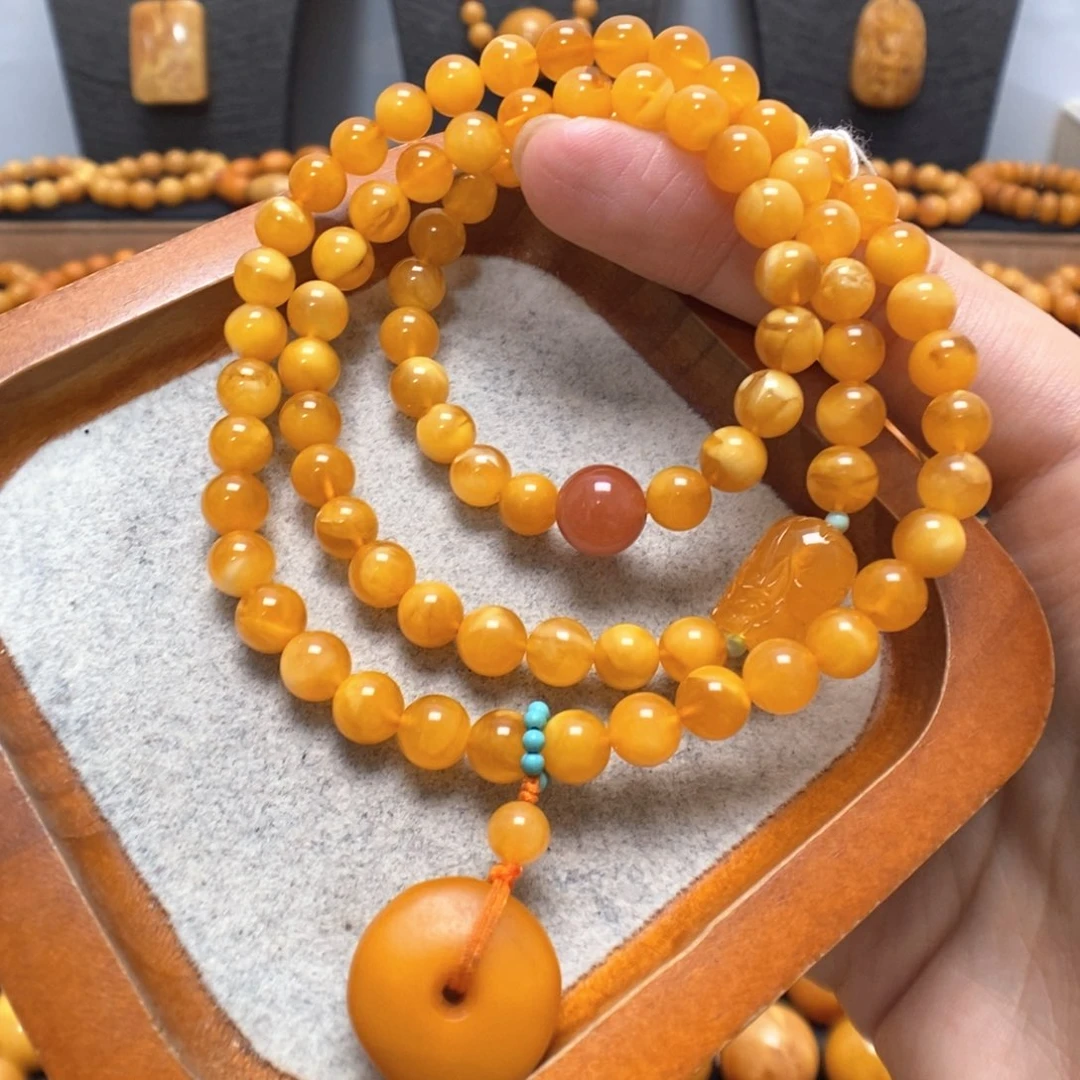 蜜蜡未镶嵌手链蜜蜡