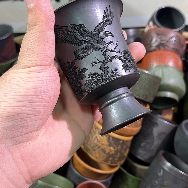 茶杯紫砂全手工紫砂主人杯