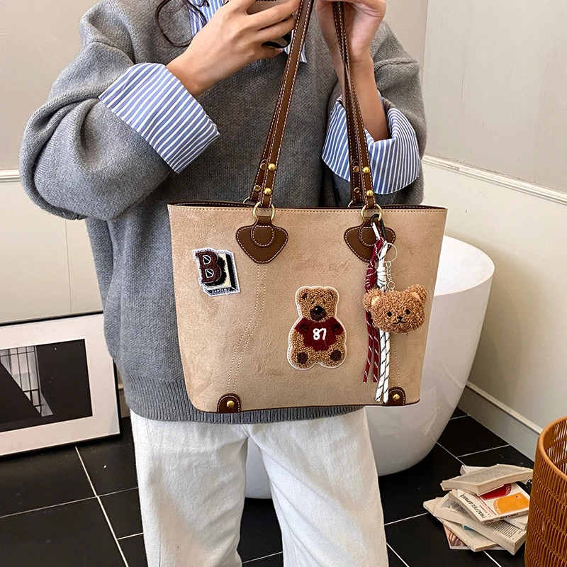 托特包轻奢时尚单肩包韩版网红潮流洋气手提包大容量耐磨通勤包包