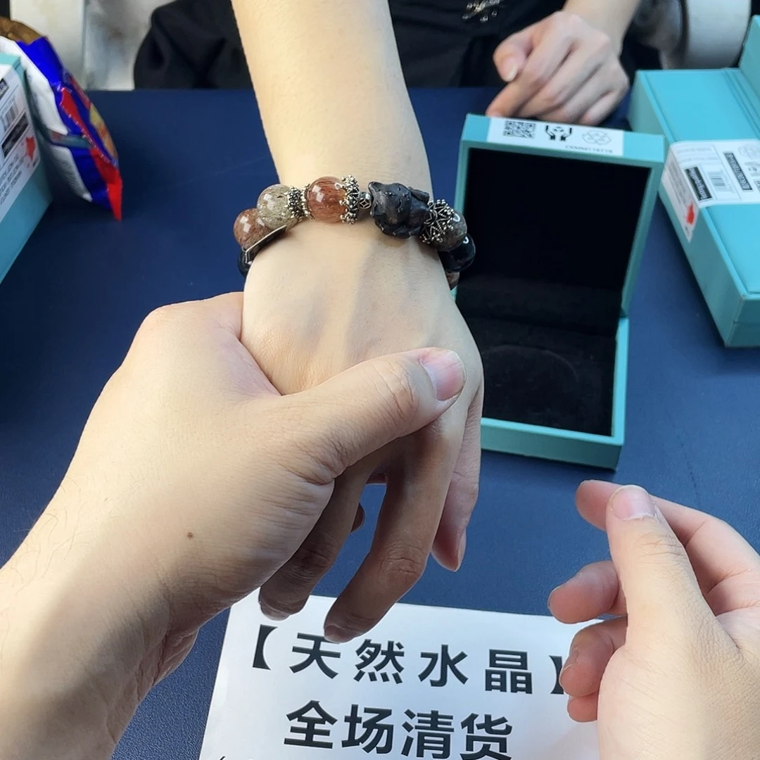 水晶手链银S925镶嵌