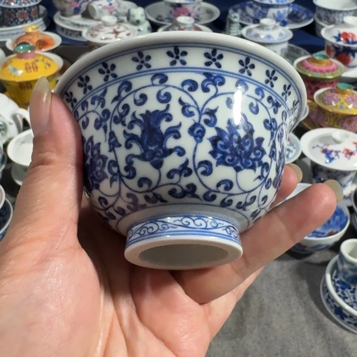 景德镇手工手绘杯微瑕