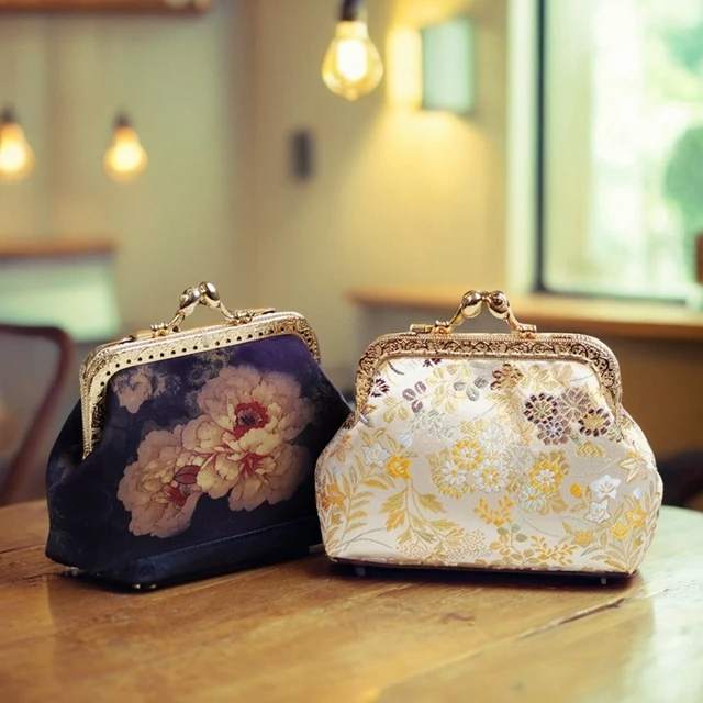 非成品 手工DIY材料包 10.5cm花苞头方口金包  零钱包